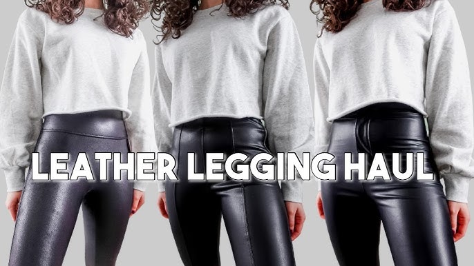 3 Ways To Style the @spanx Faux Patent Leather Leggings! #spanxstyle #