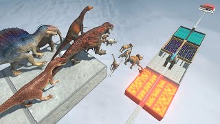 Lava, Godzilla, Monster Flower and Water | Who Can Survive? - Animal Revolt Battle Simulator