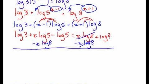 Exponential Equation - Solving with Logs Example #6