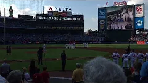 The Star Spangled Banner, performed by Carlie Slag...