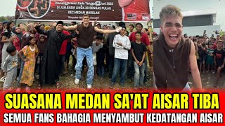 Download Lagu THE ATMOSPHERE IN MEDAN WHEN AISAAR ARRIVED❗ALL FANS WELCOME TO THE ARRIVAL OF AISAR‼️ MP3