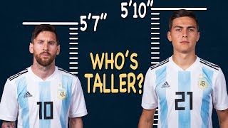 Can you guess the taller player?(part 1) | football quiz player of two
teammates. 15 quizzes. subscribe- http://bit.do/twothreefive ****...
