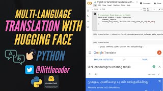 MBart Language Translation (English to Tamil/Hindi) using Hugging Face | Python NLP screenshot 4