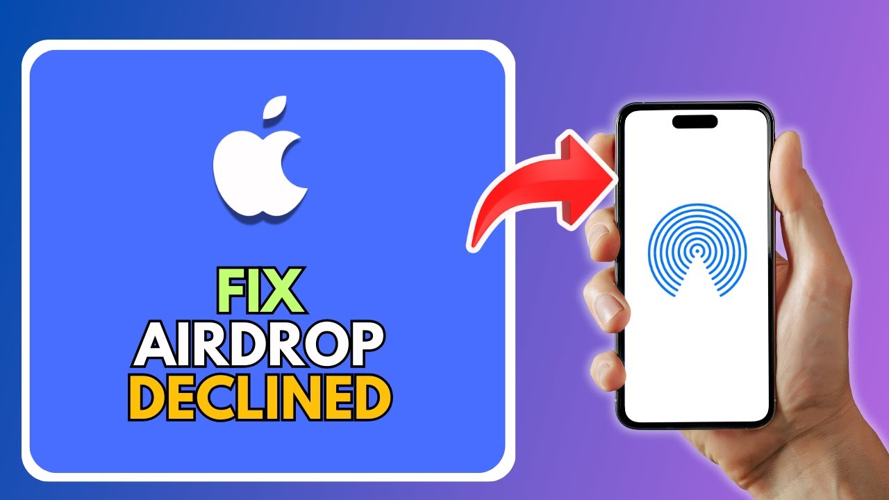 How To Fix AirDrop Declined - YouTube
