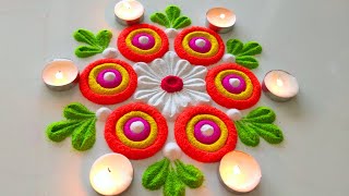 Very Simple and Easy Rangoli Designs For Diwali 2021/दिवाली धनतेरस की छोटी आसान सुंदर रंगोली बनाये