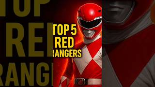 Top 5 Red Power Rangers Ever! 🔥 #shorts