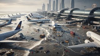 CHAOS in Dubai AGAIN: Monster Floods SUBMERGE Airport! (Roads = Rivers)