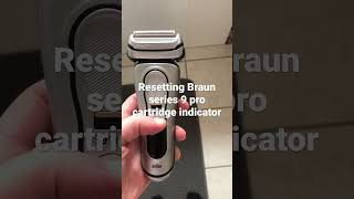 Reset When Putting On Brand New Shaver Cartridge Hold Power Button For 8 Sec