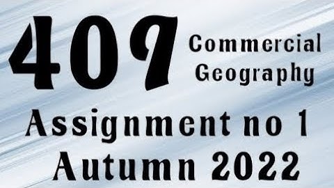 AIOU Code 409 Solved Assignment No.1 Autumn 2022 #aiou #aiousolveassignments
