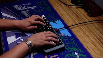 [ASMR Sound Test] Space65 R3 ft Tungsten on FR4 plate