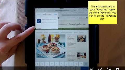 Old Version Tutorial - How to Use "Favorites Bar" in Safari (iPad/iPhone iOS 7.0)