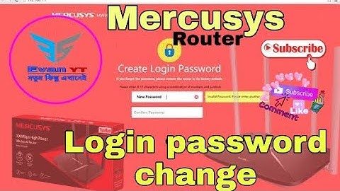Mercusys Admin Log in Password Change || How to change Mercusys log in password?