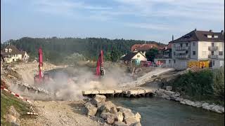 2025-08-19 Video Zusammenbruch Sensebrücke mit freundlicher Genehmigung von Bänz Vonlanthen, Laupen