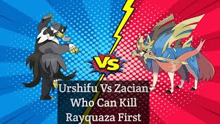 Urshifu Vs Zacian || Who Can Kill Rayquaza First || Last Knight FF || #pokemon #viral #pokemonunite