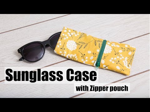 Sunglass Case with zipper pouch