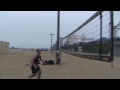 Kevin Love tries his luck with volleyball