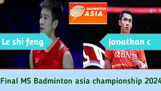 Jonathan Christie kalahkan wakil tuan rumah Li she Feng BAC 2024