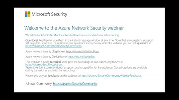 Azure Network Security webinar: Manage application and network connectivity with Azure Firewall
