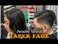 HAIRCUT TUTORIAL:How to Cut Taper Fade using Taper Blade and Trimmer | From Long Hair to Taper