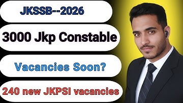 jkssb Jkp constable new vacancy #jkssb #jkssbexam #jkp #jkpsi