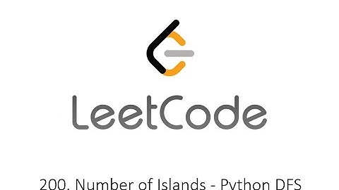 Leetcode 200. Number of Islands - Python DFS