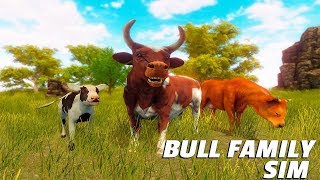 🐮Bull Family Simulator: Wild Knack, Ultimate Farm Simulator, By Tap 2 Sim