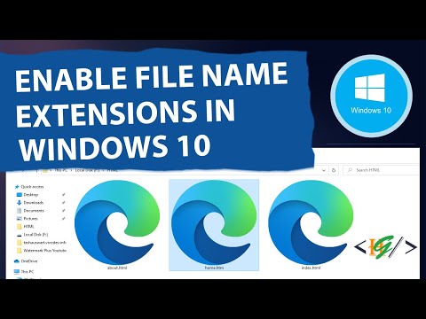 How to Enable File Name Extensions in Windows 10