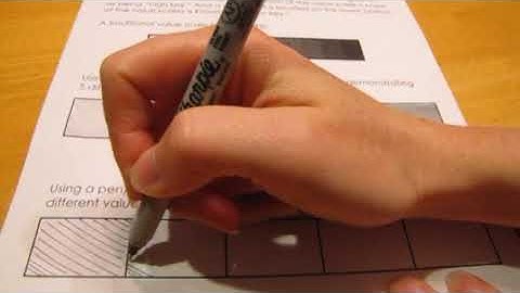 Pen and Ink Value Scale