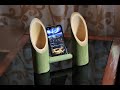 How to make a simple bamboo phone amplifier at home diy