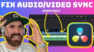 How To Fix Clip Audio and Video Sync Problem In DaVinci Resolve