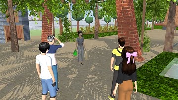 Chị Thắm về Làng sakura school simulator Tiểu Linh fl