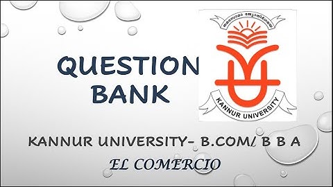 Kannur University previous question papers|B.COM/BBA|Informatics Skills & Office Automation(Theory)