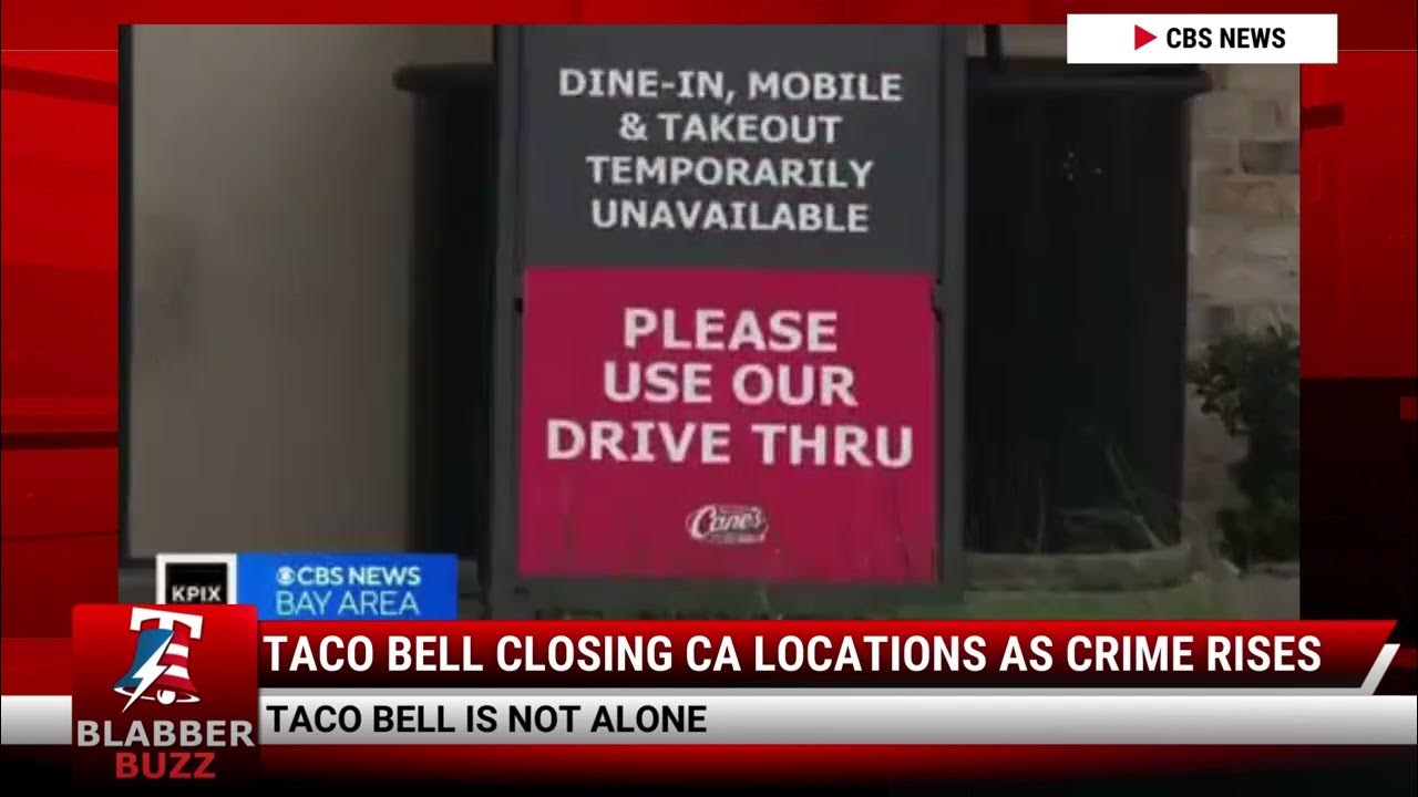 Taco Bell Closing CA Locations As Crime Rises YouTube Taco Bell Closing CA Locations As Crime Rises YouTube