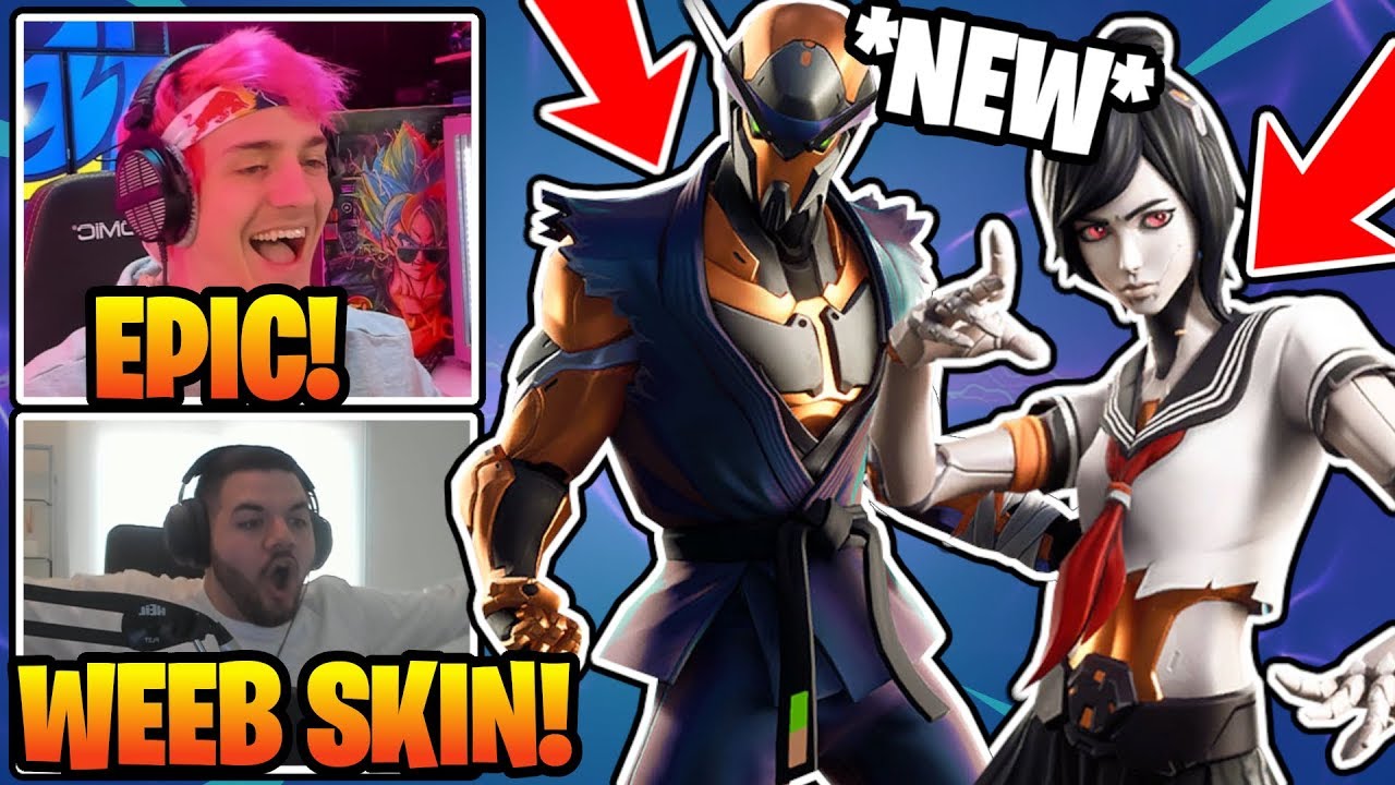 Streamers *REACT* To *NEW* Copper Wasp & Tsuki Skins In Fortnite!