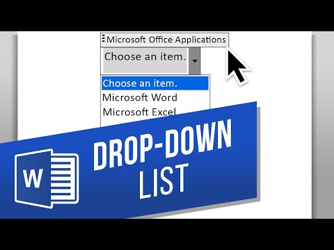 How to Create Drop Down List In Word
 | Quick Guide 2022