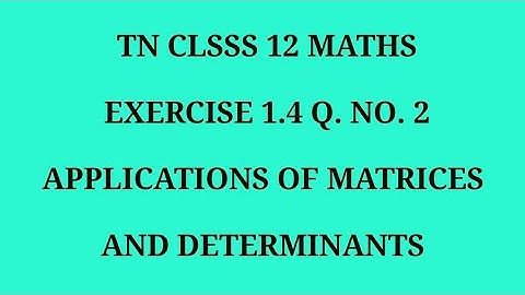 TN 12th maths chapter 1 exercise 1.4 question number 2
