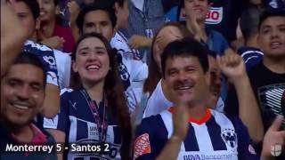 Monterrey vs Santos 5 2 - Goles y Resumen HD - 21/09/16