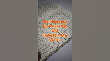 Basic Mathematics | Physics | Quick Revision Video Out Now |#neet2025 #handwrittennotes #neet #exam