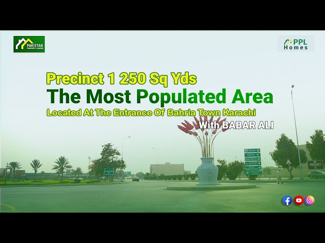 Residential Plots 250 Sq Yds Precinct 1 Bahria Town Karachi