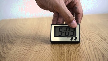 Rectangle Auto / Car / Truck Dashboard / Desk LCD Display Digital Clock with Back Self Adhesive