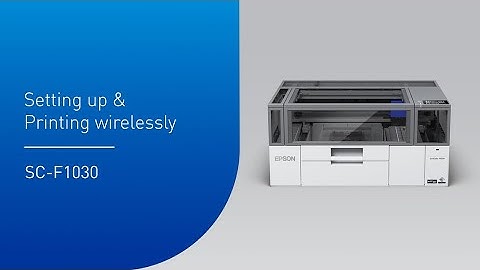 Epson SureColor F1030 Tutorial Video: Setting up & Printing Wirelessly