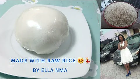 HOW TO MAKE RICE SWALLOW - FUFU. MAKE YOUR RAW RICE FUFU AT HOME FOLLOWING THIS VERY SIMPLE STEPS.