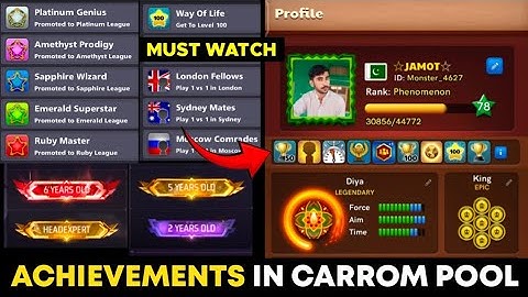 Carrom Pool Achievements & Titles - Why are They Important? - Jamot Gaming 