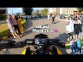 First day in college with my kawasaki z900  cute girl reaction  reving hard z900 kawasaki bike