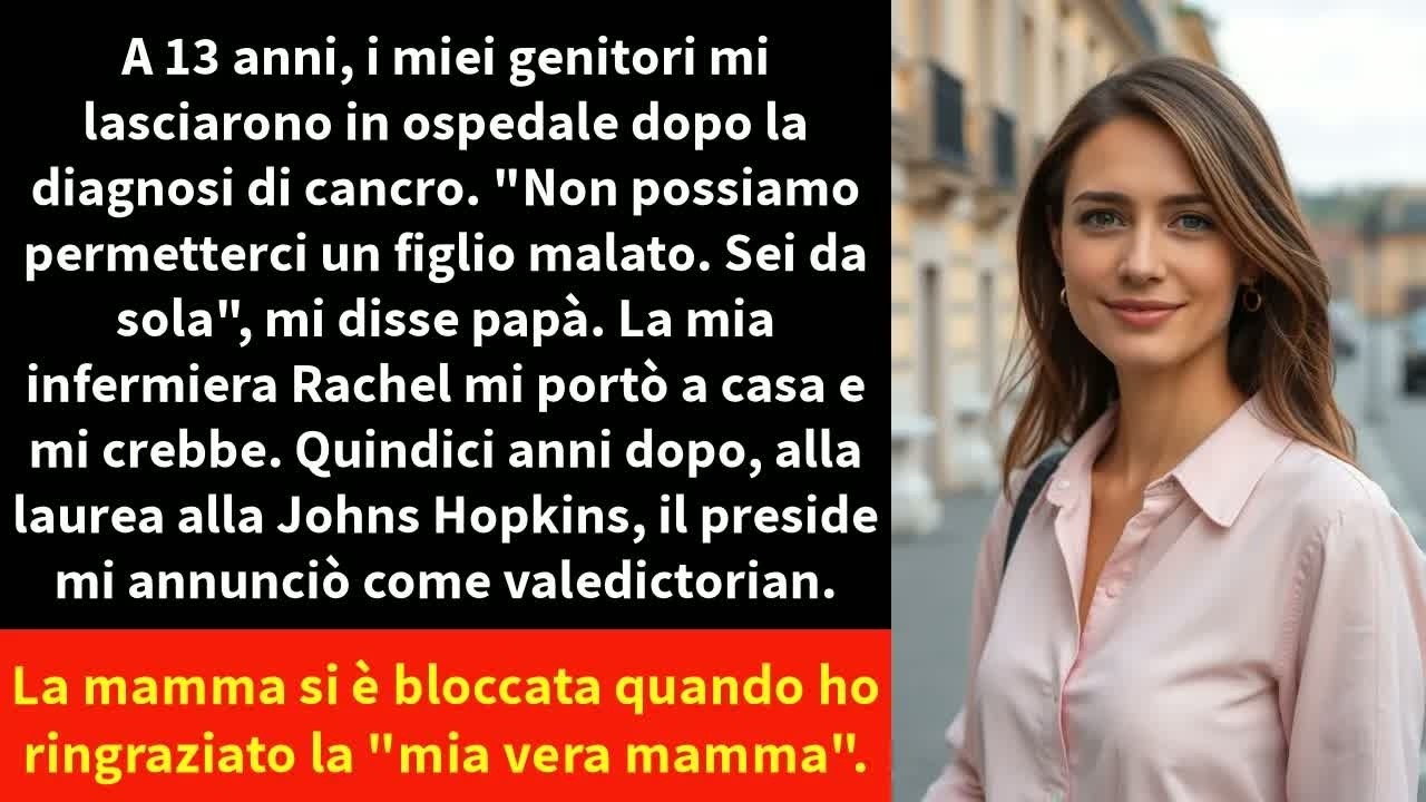 Quando il mio nome riecheggiò nell'arena gremita, la dottoressa Sara Torres, mia madre biologica rimase congelata al suo posto, la mano sospesa davanti alla bocca. Mio padre non alzò mai gli occhi...
