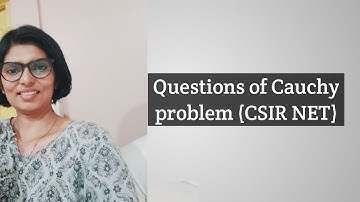Questions of Cauchy problem of CSIR NET Questions 