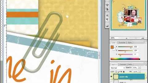 How to Use Digital Paper Clips in Photoshop or PSE