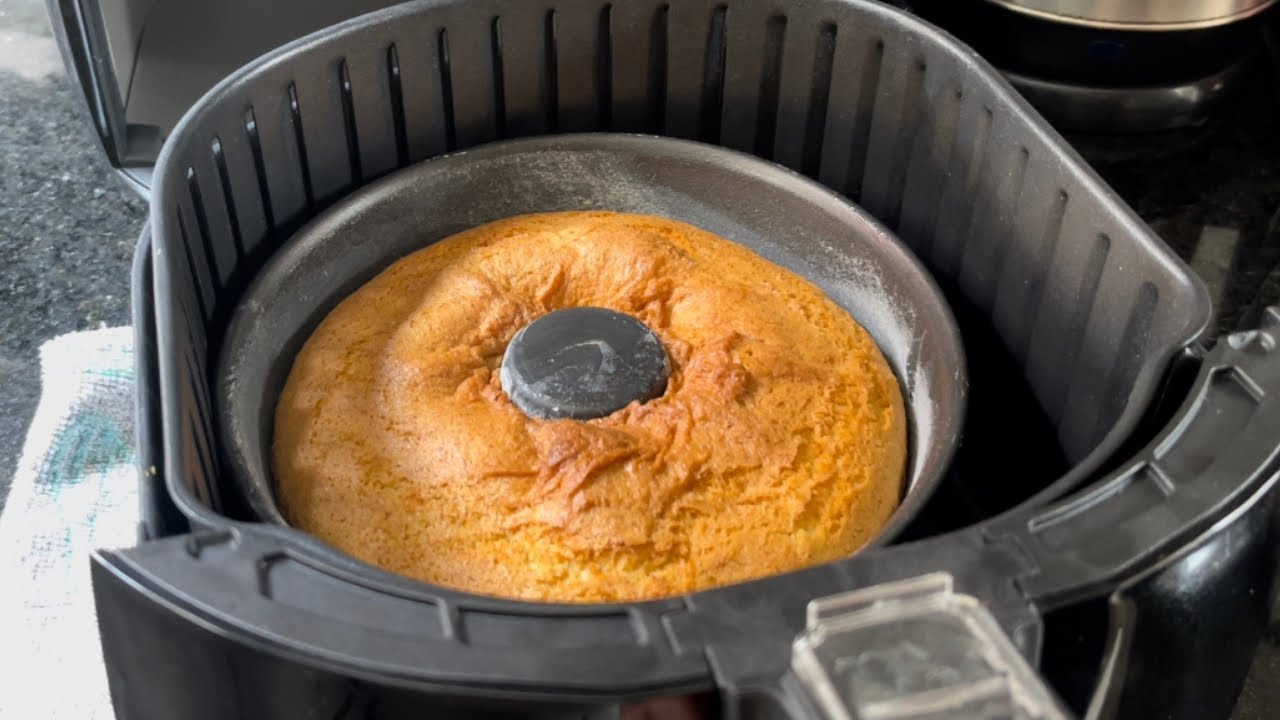 Receita De Bolo Na Airfryer Super Fofinho, Pilotando Fogão, Receita