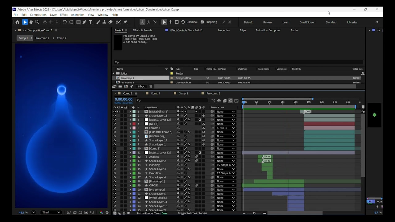 It is a very very Premium Reels edited in After Effect. Here it is...