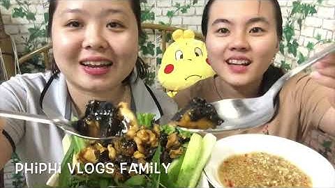 ỐC KHÌA lạ miệng với cơm || PHIPHI VLOGS FAMILY #86
